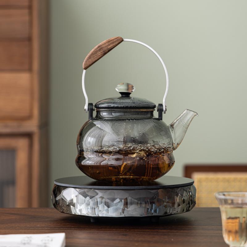 玻璃煮热茶壶围炉煮茶星空煮茶电陶炉专用耐玻璃茶壶茶蒸煮器两汽