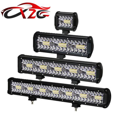 跨境热销 汽车LED工作灯三排长条灯180W 240W 300W 360W超亮射灯