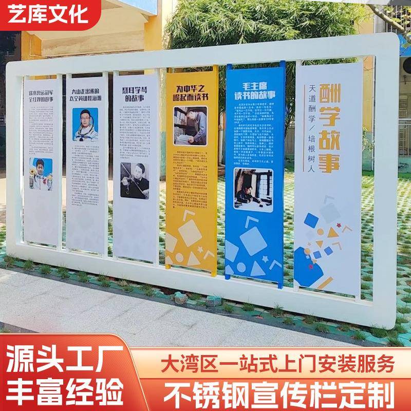 不锈钢宣传栏立式户外楼层导向视牌社区指示牌景区商场广告牌定制
