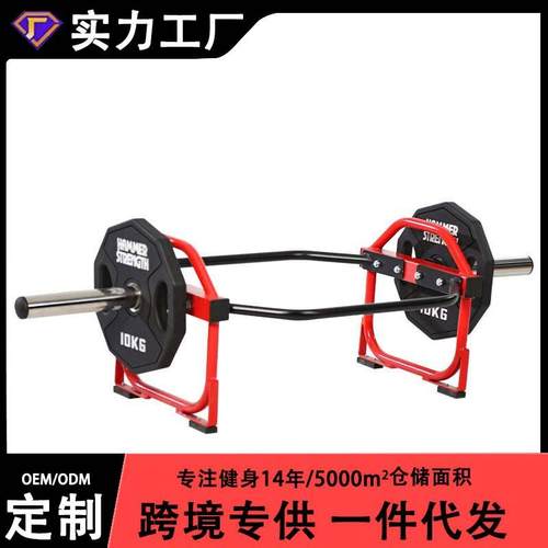 环形硬拉杆六角杠铃杆六边环形杠铃架奥杆深蹲硬拉健身房运动器材