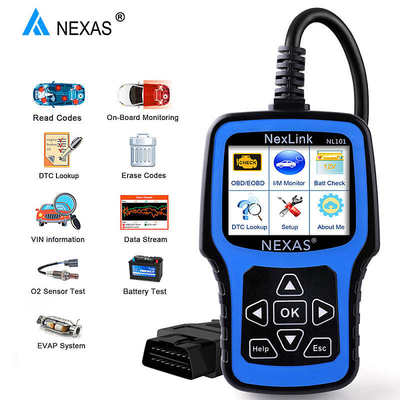 Nexas NL101 OBD2 Scanner Universal Engine Fault OBDII 检测仪