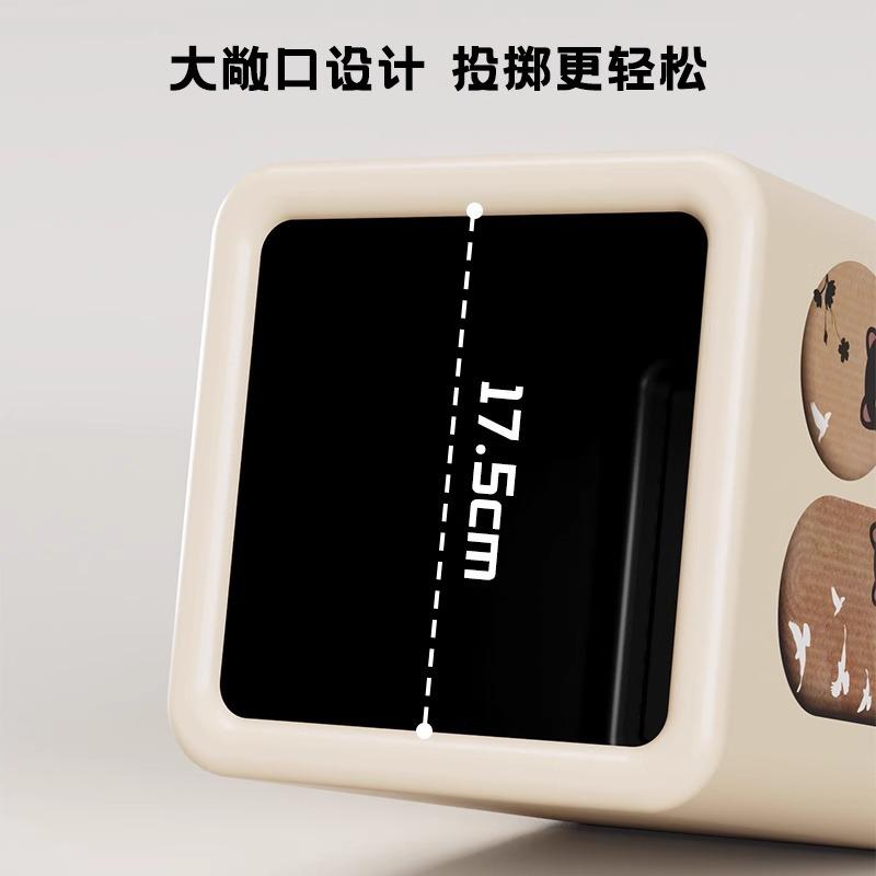 垃圾桶家用客厅轻奢高档大号大容量卧室卫生间卫生桶带滑轮新款