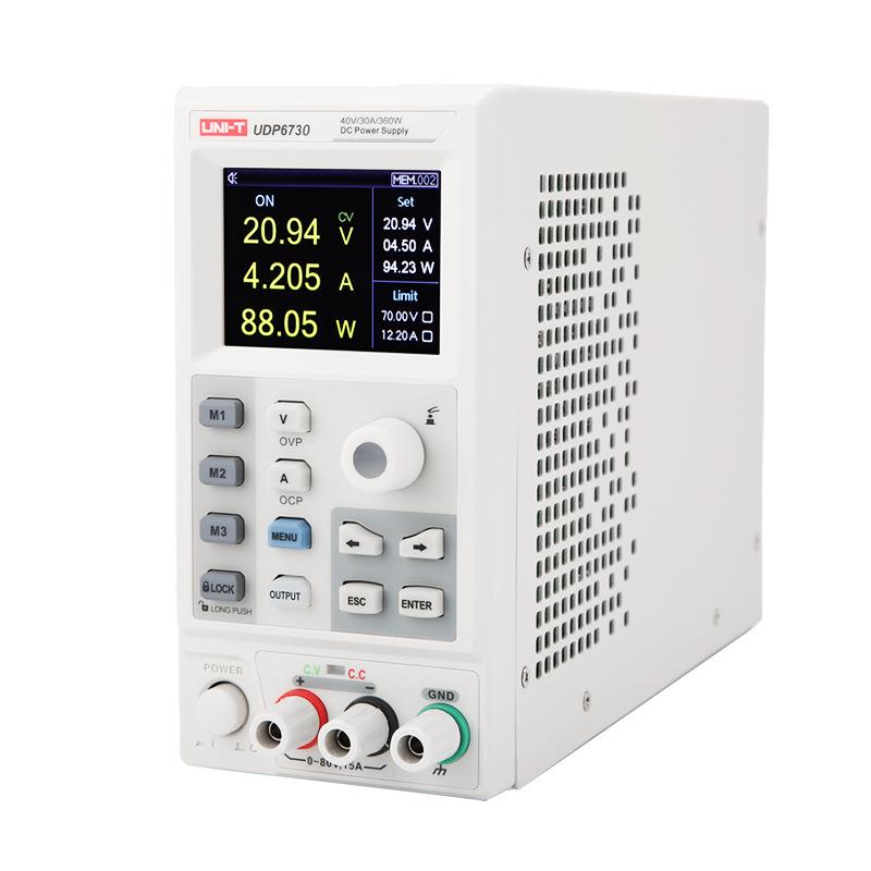 优利德80V低纹波噪声高精度电压电流输出开关型直流电源UDP6731