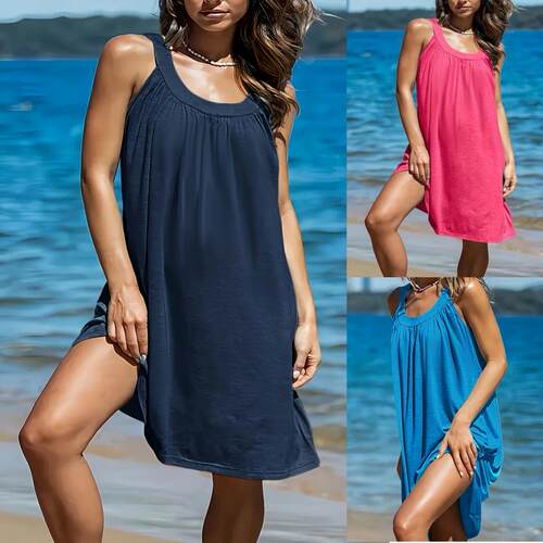 Women's sleeveless beach dress