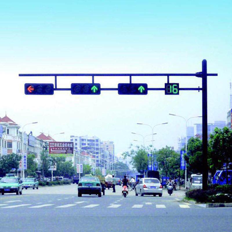 厂家直供交通信号灯杆件 单臂L杆框架红绿灯交通道路信号灯杆