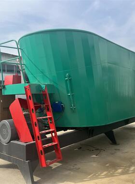 4方立式双轴直连tmr搅拌草HYK机 移动式料混料2机 备全日粮混合制