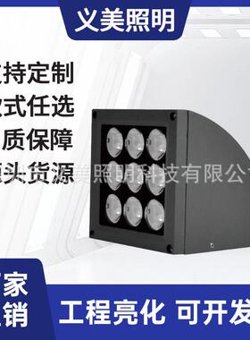 义美照明18W32W54W户外防水LED扇形一束光壁灯窄光束单向壁灯亮化
