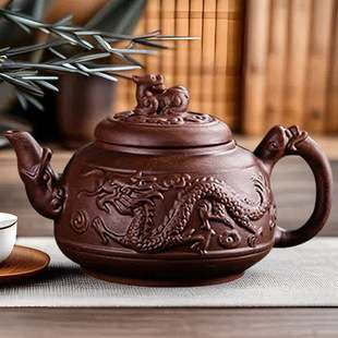 不锈钢过滤泡茶壶 大号紫砂壶 家用大容量茶壶单壶功夫茶具花茶壶