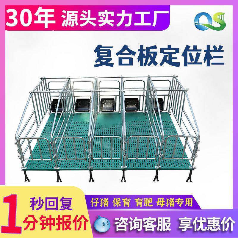 母猪定位栏限位栏加厚镀锌落地式单体产床栏猪场用畜牧养殖限位栏