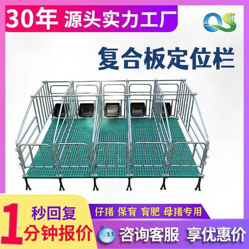 母猪定位栏限位栏加厚镀锌落地式单体产床栏猪场用畜牧养殖限位栏
