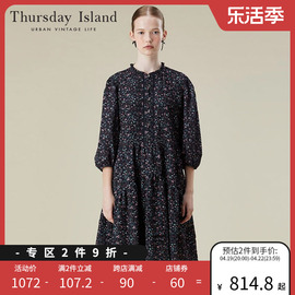 Thursday Island星期四岛屿23碎花宽松连衣裙T236MOP135W商场同款