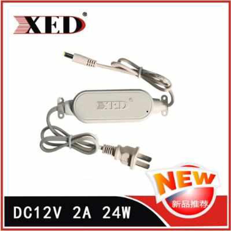 小耳朵室外防雨水拇指电源3C认证监控录像机专用12V2A电源适配器