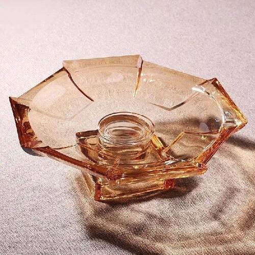 Creative Living Room Fruit Plate High-grade Crystal Glass