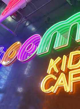 LED霓虹灯发光字深渊镜千层镜 3D无限镜面隧道延伸镜景观立体字