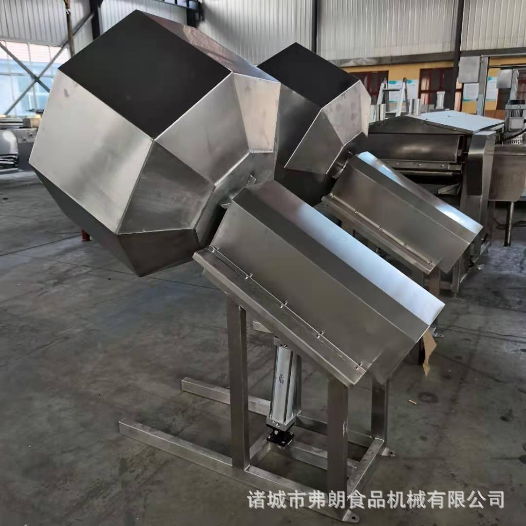 锅巴调味八角拌料机芝麻球拌料机不锈钢食品调味桶滚动拌料机