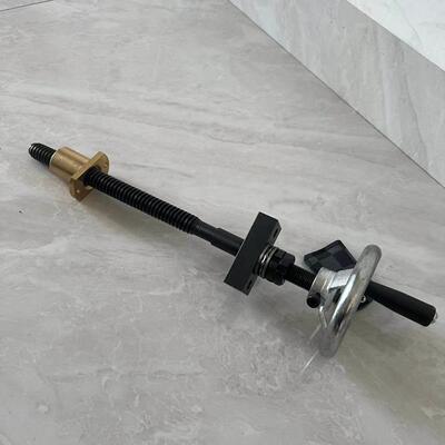 现货手摇升降丝杆粗螺纹正反牙丝杆螺母手轮梯形丝杆铜母丝杆套装