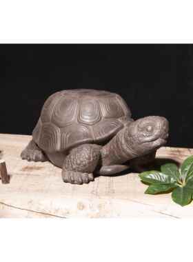 彷青石中国风禅意乌龟桌面装饰摆件花盆鱼缸假山盆底座摆件