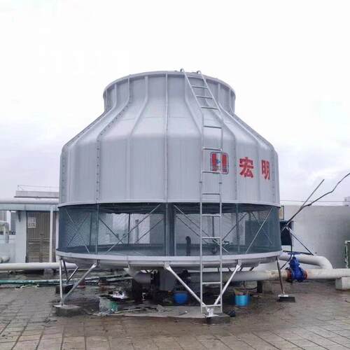 宏明圆形冷却塔适用于医院工厂商场的场合配合中央空调冷却水