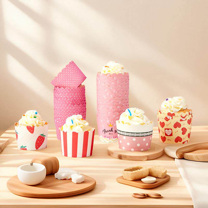 工厂直供耐高温中号机制杯 烤箱炸锅专用烘焙蛋糕纸马芬杯