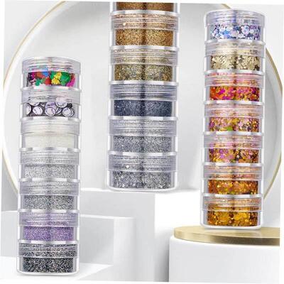 7Colors/Set Shinning Glitter Sequ Gel For Party Christmas DI