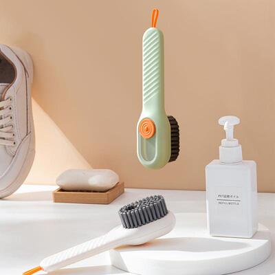 Shoe brush for student dormitories, soft bristle, with liqui