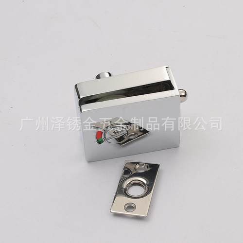 供应玻璃门指示锁厕所玻璃门锁隔断玻璃锁卫生间玻璃配件