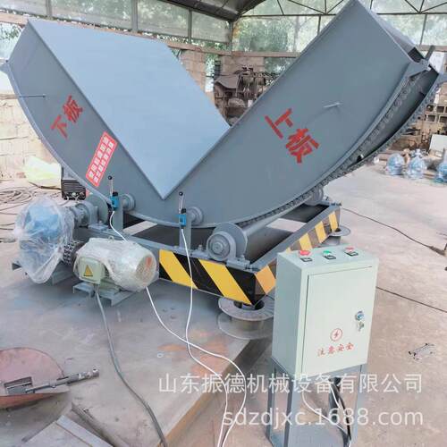 全自动液压翻板机视频板90度全自动翻板机钢带钢卷翻板机