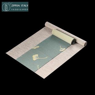 茶茶盘棉麻茶具台中式 配件茶席防水布日式 禅意桌zppsn意大利垫旗