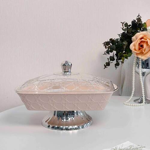 Fruit platter for living room, home-use plastic fruit plate,