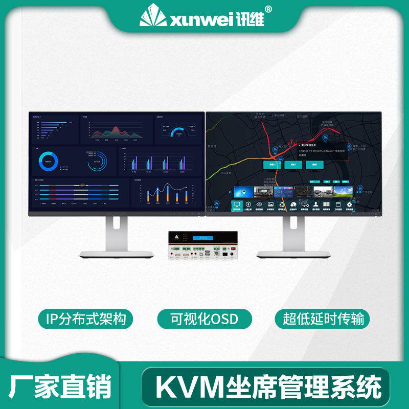企业分布式KVM坐席管理系统输入输出节点高清网络kvm编解码器设备