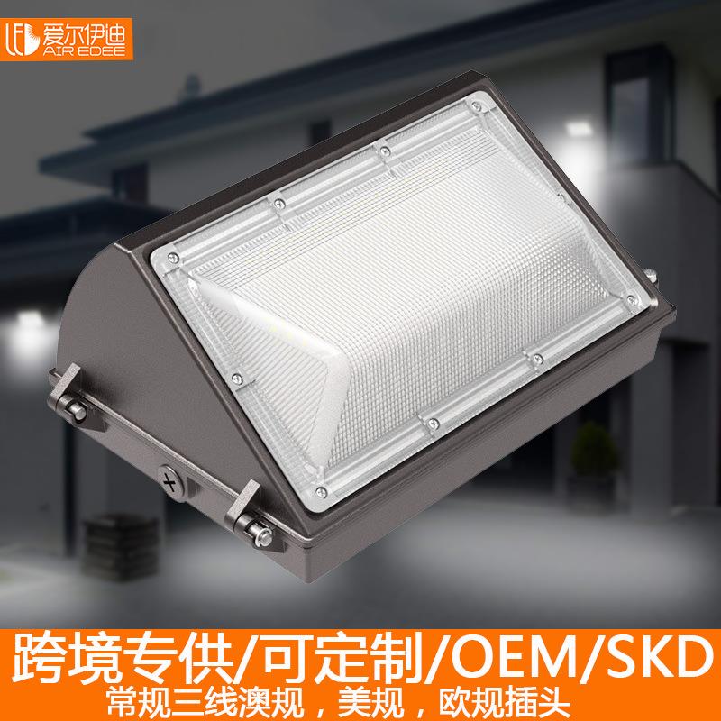 LED美式壁灯庭院厂房楼体人行道室外灯箱防水墙角灯欧式三角