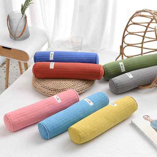 韩式圆柱枕头荞麦壳糖果颈椎枕护颈助睡眠全棉圆形牵引枕单人枕芯