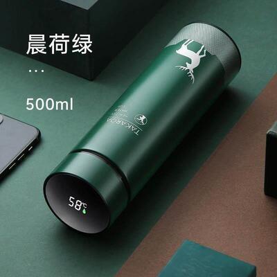 500ml vacuum cup Temperature Display Hot Water Bottle teacup