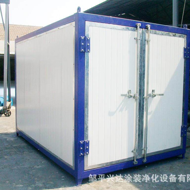 大型移动伸缩喷漆房电动轨道折叠式汽车喷漆房移动伸缩房