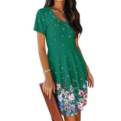 T 26233 Floral Print Summer Dress 印花连衣裙
