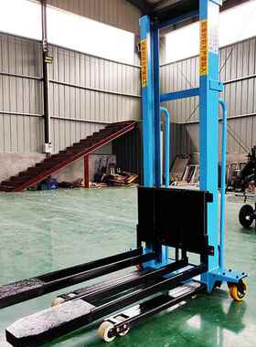 hoular好拉牌900kg自体登高车丝杆传动随车走电动叉车可无线遥控