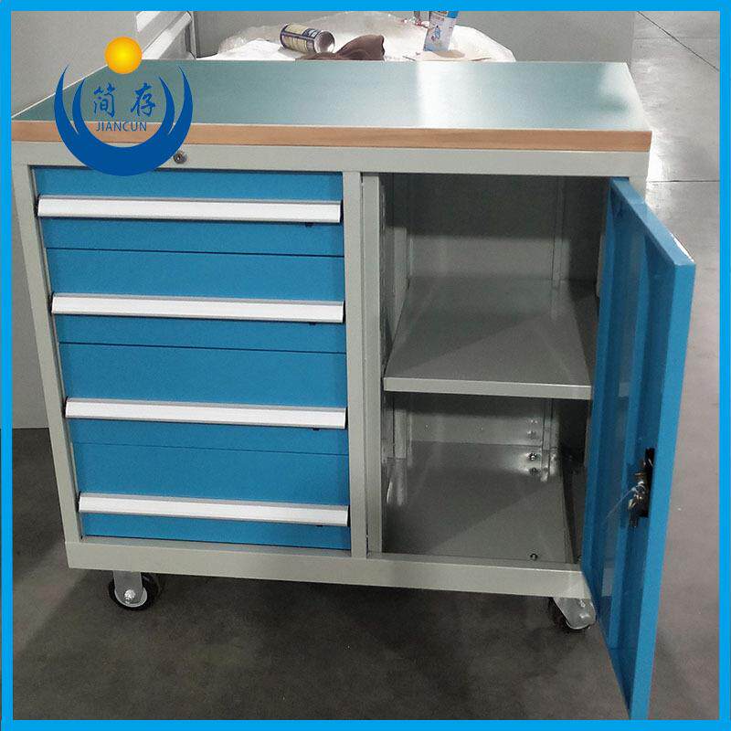 简存厂家直销挂板组合工具车 绿色防静电桌面作业车 械车间维修车