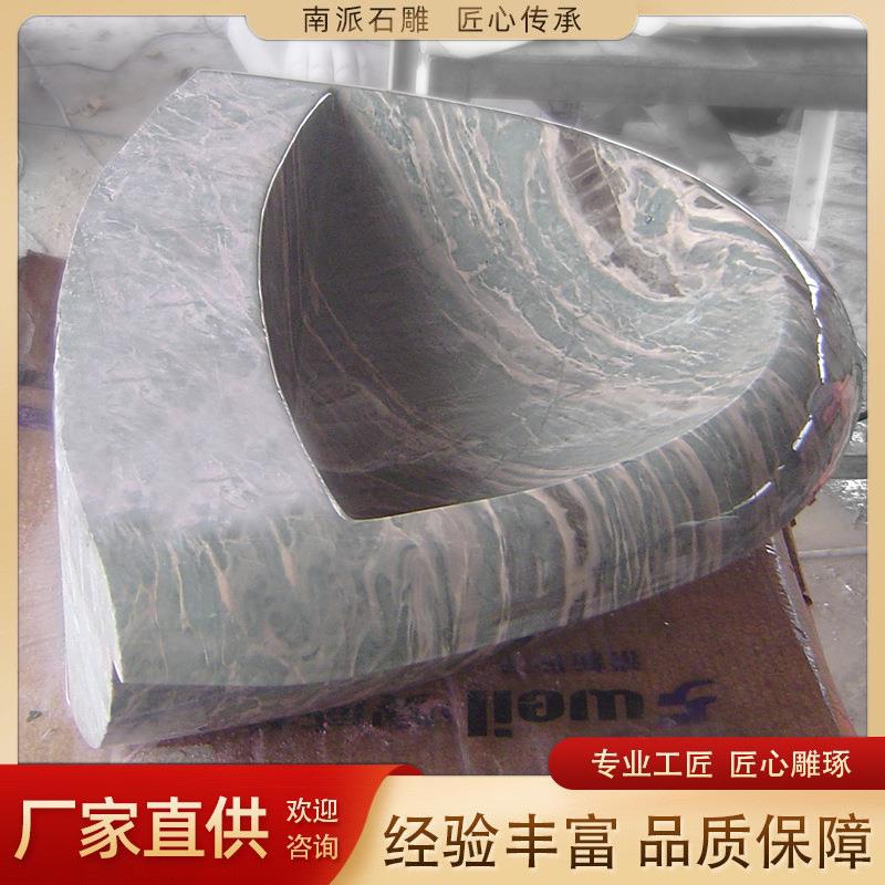 石雕自然石洗手池家用阳台花园洗衣池庭院卫生间天然石槽实用摆件