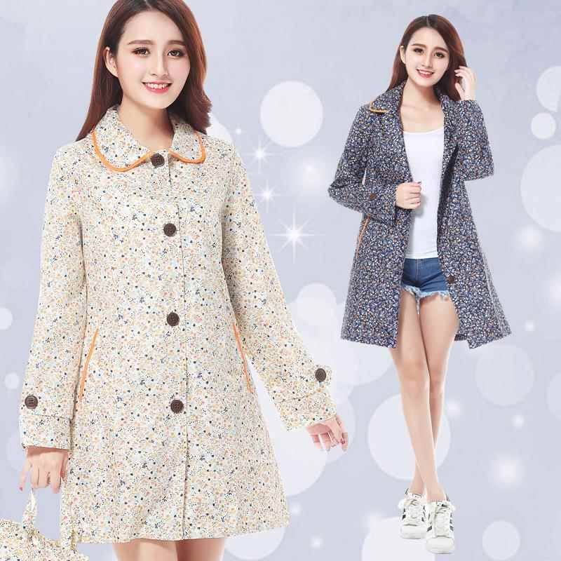 时尚小花朵小清新碎花轻薄款雨衣女士成人雨披超轻款工厂