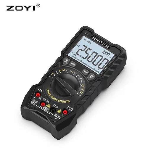 众仪ZOYI四位半万用表ZT225自动量程25000字高精度数字万用表
