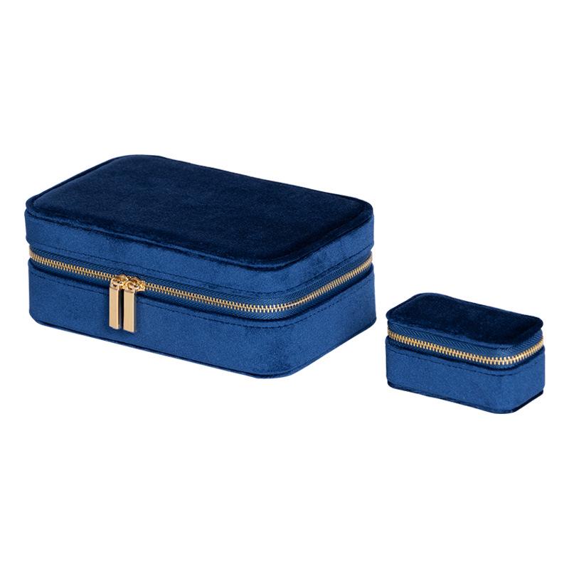 匠心臻品旅行丝绒首饰收纳盒高级感首饰盒便携迷你随身mini珠宝盒