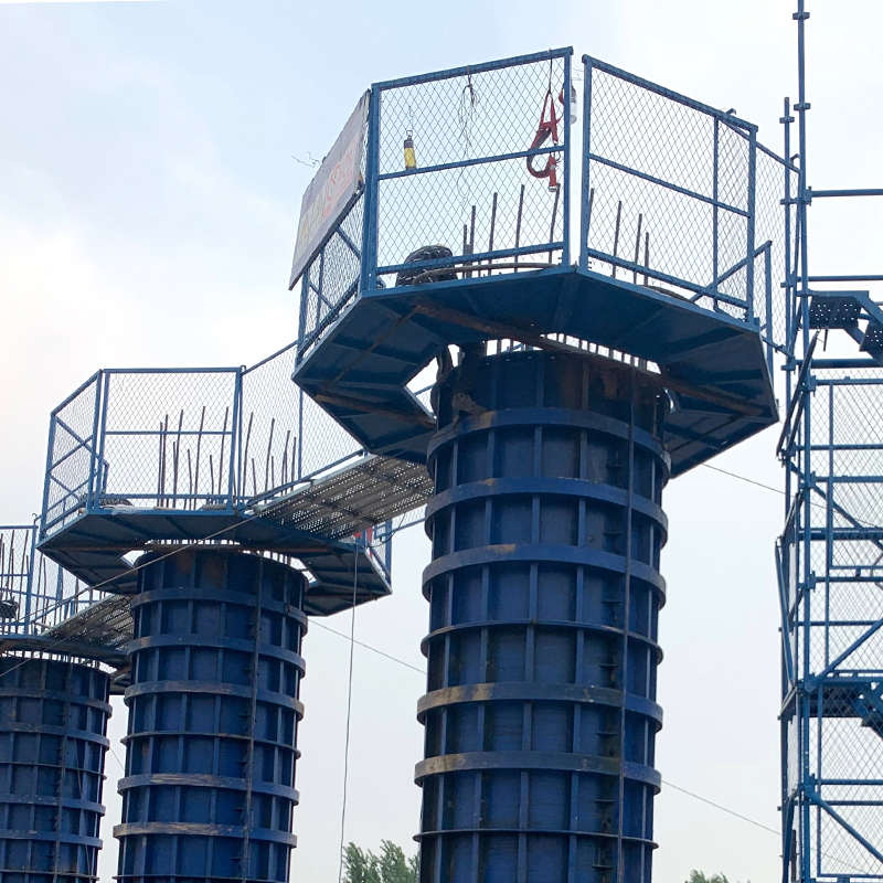 盖笼八角梁平平台 操作平台安全梯平台台桥梁  墩工地 路桥爬梯柱
