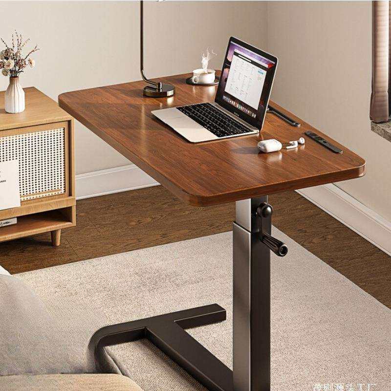 折叠升降电脑桌卧室小型家用飘窗书桌床边桌办公桌子长方形工作台