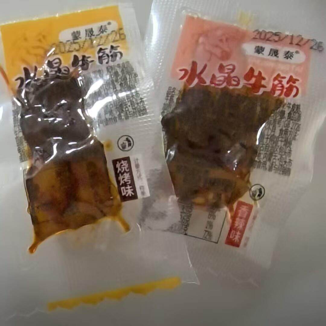 蒙晟泰内蒙古牛蹄筋熟食水晶卤味零食筋头巴脑特产牛筋板