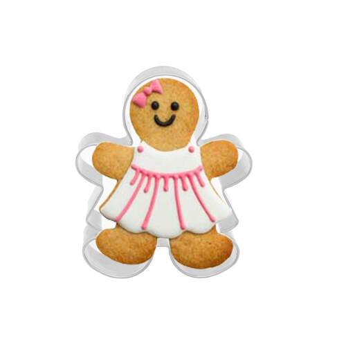 2Pcs Christmas Cookie Cutter Tools Aluminium Alloy Gingerbre