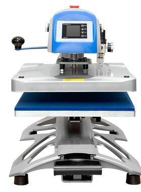 40xcm气动单50工可摇头抽拉式全自动T恤B1-N印位logo烫标热转印烫