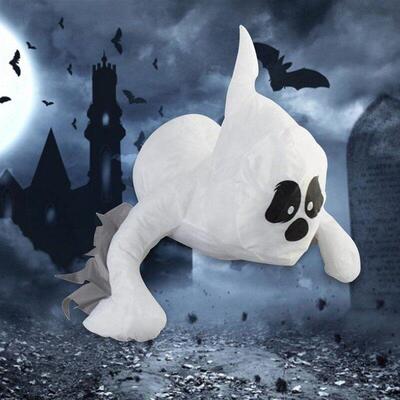 Halloween Bumping Window Ghost Window Decoration Broken Wind