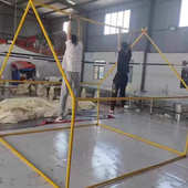 登峰户外露营帐篷防雨防风三角户外烧烤露营山顶天台营地景区棚