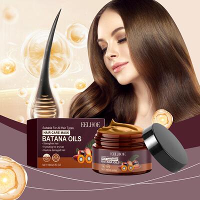EELHOE Bataana Hair Mask - Keratin Hair Care for Smooth, Sof