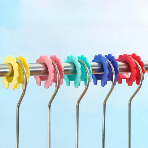 厂家衣架防风扣太阳花硅胶固定器通用晒衣服神器防风固定扣